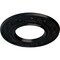 Ekena Millwork Daniela Ceiling Medallion (Fits Canopies up to 3 7/8"), 8"OD x 3 7/8"ID x 1/2"P, Jet Black CM08DNBLF - alternate 4